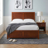 Rowe Dark Cherry Full Platform Bed from Homelegance - Luna Furniture