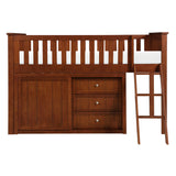 Rowe Dark Cherry Twin Captains Trundle Bed from Homelegance - Luna Furniture