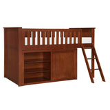 Rowe Dark Cherry Twin Captains Trundle Bed from Homelegance - Luna Furniture