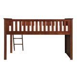 Rowe Dark Cherry Full/Full Bunk Bed with Storage Boxes from Homelegance - Luna Furniture