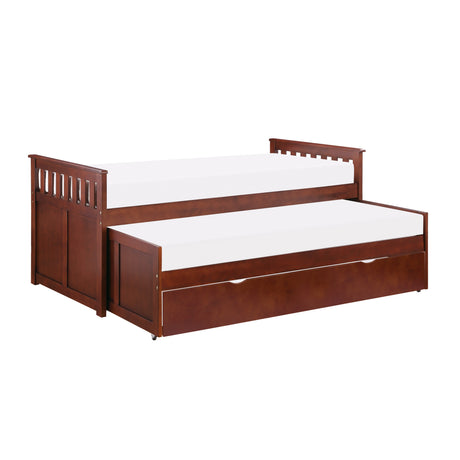 Rowe Dark Cherry Twin/Twin Bed from Homelegance - Luna Furniture