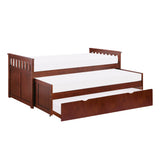 Rowe Dark Cherry Twin/Twin Bed from Homelegance - Luna Furniture