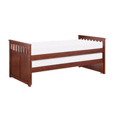 Rowe Dark Cherry Twin Captains Trundle Bed from Homelegance - Luna Furniture