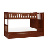 Rowe Dark Cherry Twin Platform Bed from Homelegance - Luna Furniture