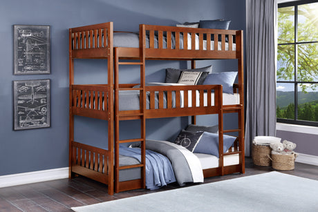 Lani Black Twin/Twin Bunk Bed from Homelegance - Luna Furniture