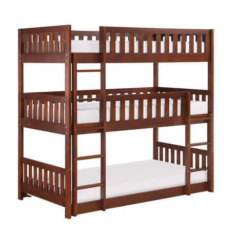 Lani Black Twin/Twin Bunk Bed from Homelegance - Luna Furniture