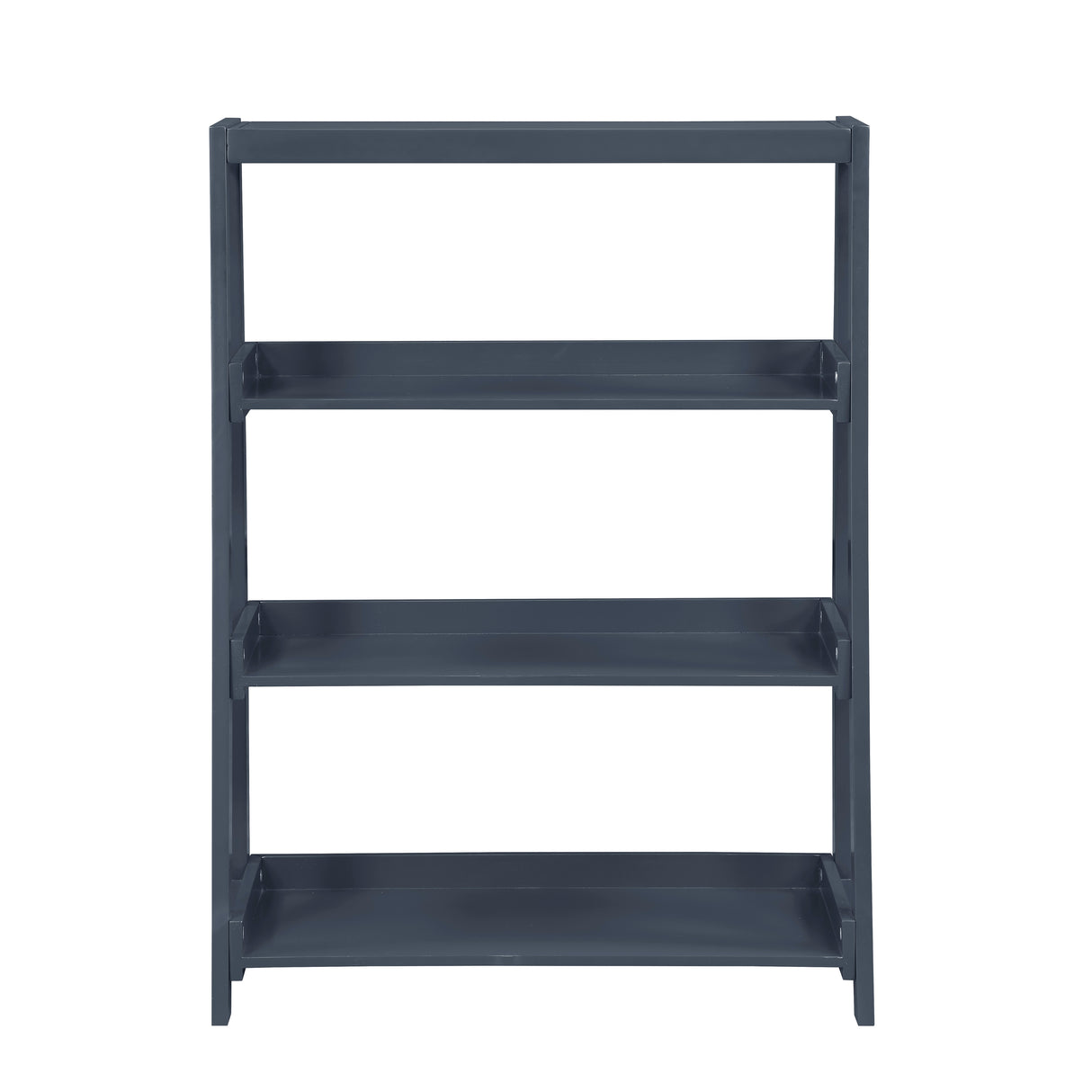 Sloane Navy Blue Bookcase, 3 Fixed Shelves from Homelegance - Luna Furniture