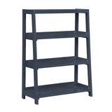 Sloane Navy Blue Bookcase, 3 Fixed Shelves from Homelegance - Luna Furniture