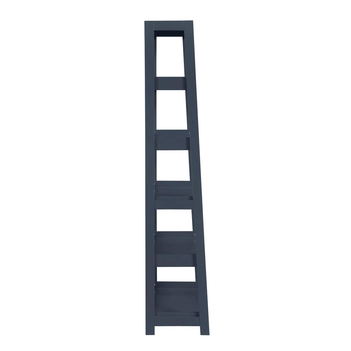 Sloane Navy Blue Bookcase, 5 Fixed Shelves from Homelegance - Luna Furniture