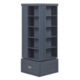Sloane Navy Blue Swivel Bookcase from Homelegance - Luna Furniture