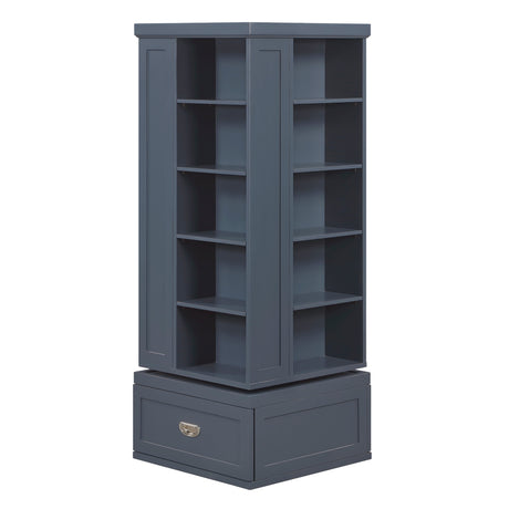 Sloane Navy Blue Swivel Bookcase from Homelegance - Luna Furniture