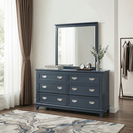 Sloane Navy Blue Mirror from Homelegance - Luna Furniture