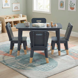 Sloane Navy Blue 5-Piece Pack Children Table and Chairs Set from Homelegance - Luna Furniture