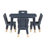 Sloane Navy Blue 5-Piece Pack Children Table and Chairs Set from Homelegance - Luna Furniture