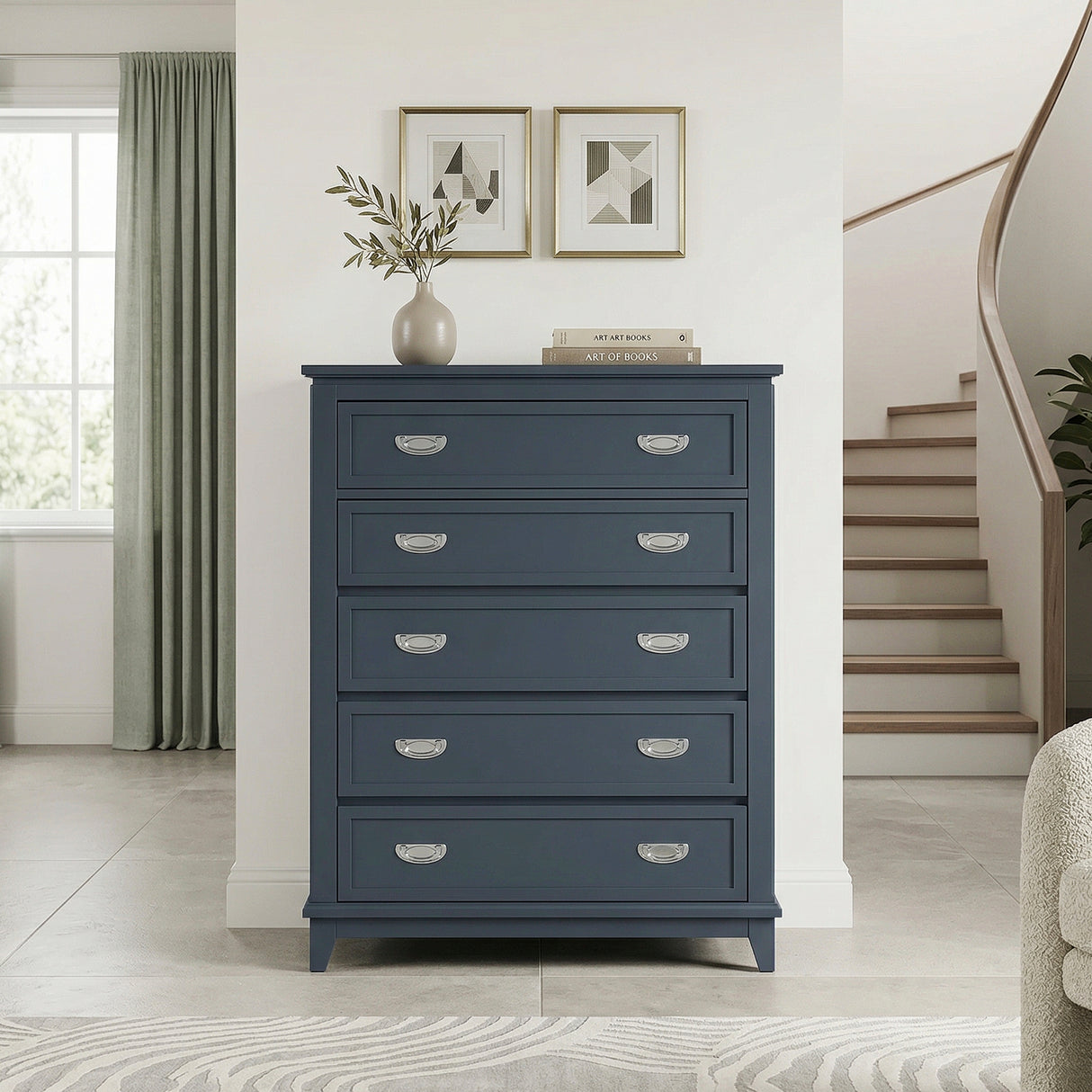 Sloane Navy Blue Chest from Homelegance - Luna Furniture