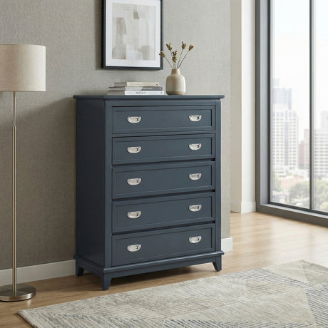Sloane Navy Blue Chest from Homelegance - Luna Furniture