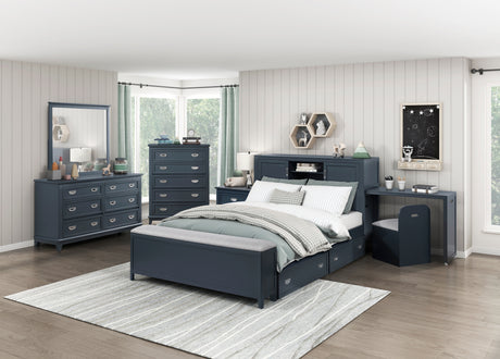 Sloane Navy Blue 5-Piece Pack Children Table and Chairs Set from Homelegance - Luna Furniture