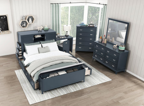 Sloane Navy Blue 5-Piece Pack Children Table and Chairs Set from Homelegance - Luna Furniture