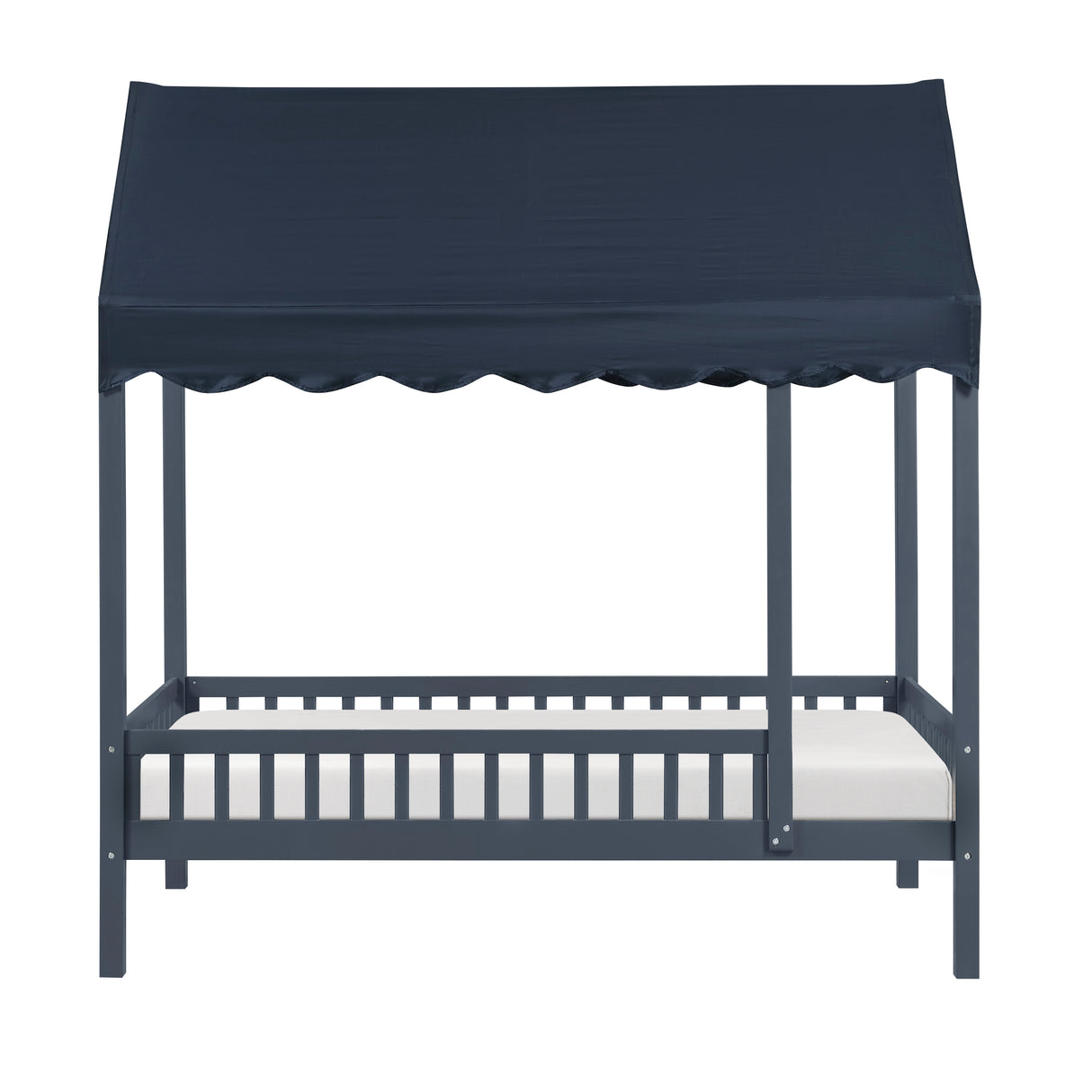 Sloane Navy Blue Full/Full Bunk Bed from Homelegance - Luna Furniture