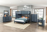 Sloane Navy Blue 5-Piece Pack Children Table and Chairs Set from Homelegance - Luna Furniture