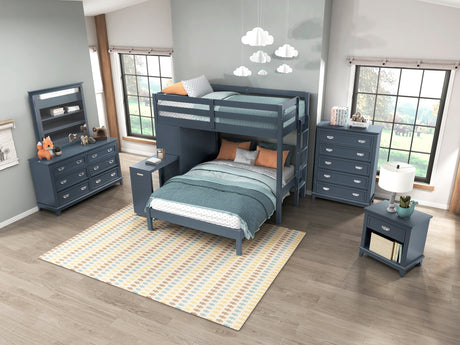 Sloane Navy Blue 5-Piece Pack Children Table and Chairs Set from Homelegance - Luna Furniture