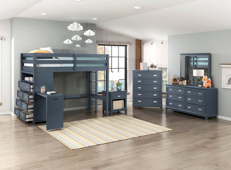 Sloane Navy Blue 5-Piece Pack Children Table and Chairs Set from Homelegance - Luna Furniture