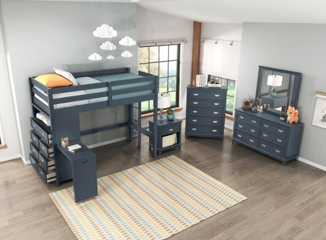 Sloane Navy Blue 5-Piece Pack Children Table and Chairs Set from Homelegance - Luna Furniture