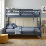 Sloane Navy Blue Twin/Full Bunk Bed from Homelegance - Luna Furniture