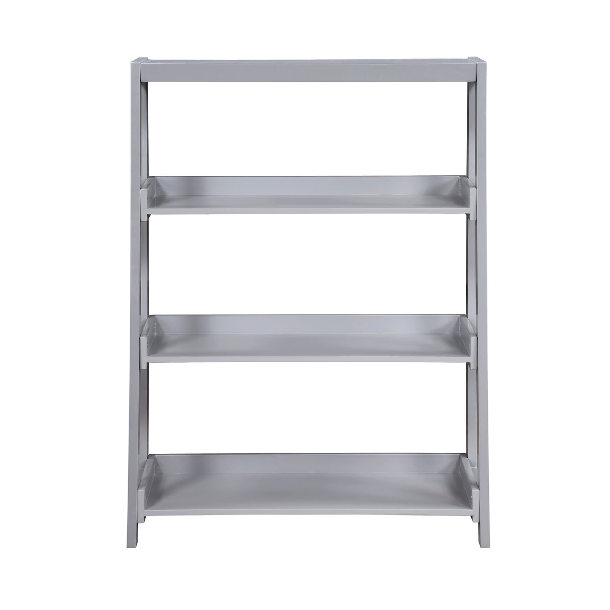 Sloane Gray Bookcase, 3 Fixed Shelves from Homelegance - Luna Furniture