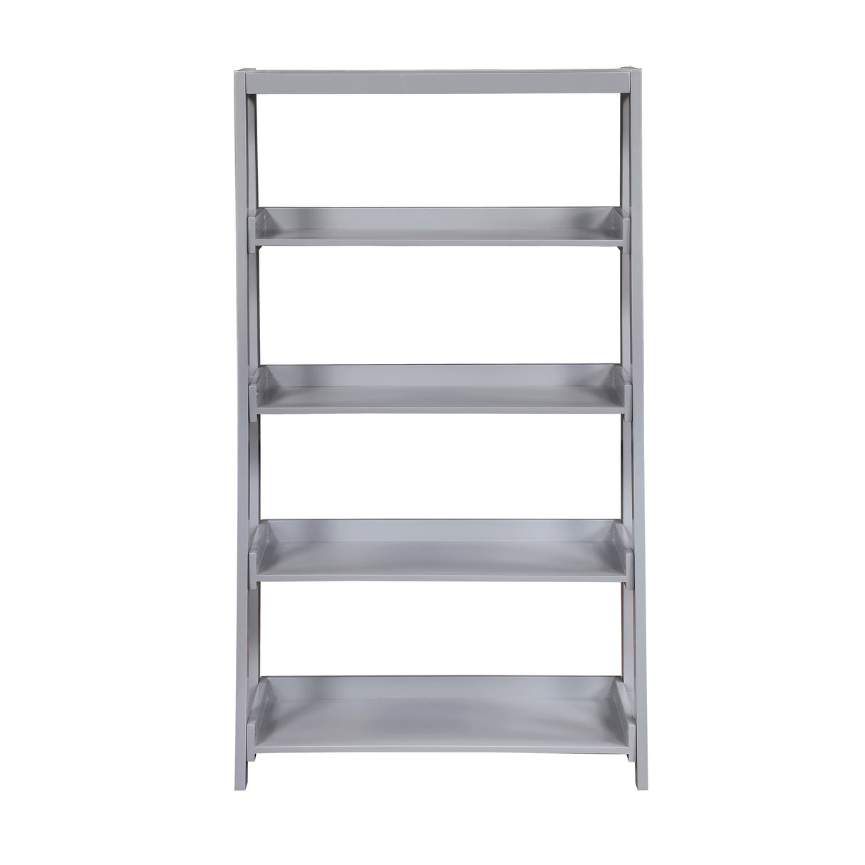 Sloane Gray Bookcase, 4 Fixed Shelves from Homelegance - Luna Furniture