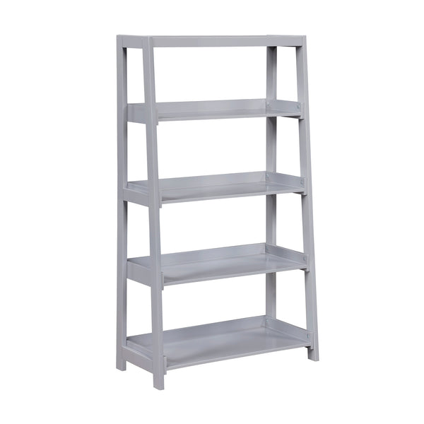 Sloane Gray Bookcase, 4 Fixed Shelves