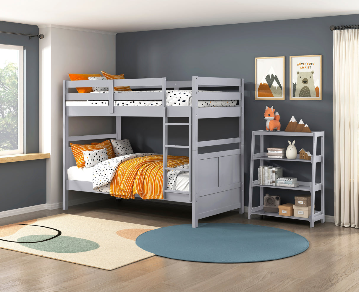 Sloane Gray Twin/Twin Bunk Bed from Homelegance - Luna Furniture