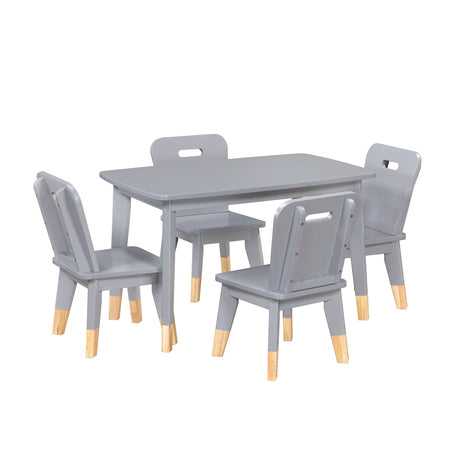Sloane Gray 5-Piece Pack Children Table and Chairs Set from Homelegance - Luna Furniture