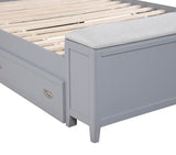 Sloane Gray Twin Bookcase Bed from Homelegance - Luna Furniture