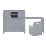 Sloane Gray Twin Bookcase Bed from Homelegance - Luna Furniture