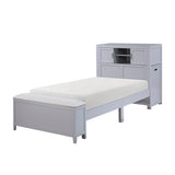Sloane Gray Twin Bookcase Bed from Homelegance - Luna Furniture