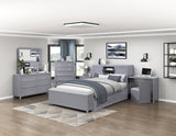 Sloane Gray Twin Canopy Platform Bed from Homelegance - Luna Furniture