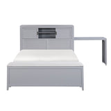 Sloane Gray Twin Canopy Platform Bed from Homelegance - Luna Furniture