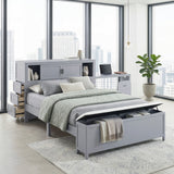 Sloane Gray Twin Canopy Platform Bed from Homelegance - Luna Furniture