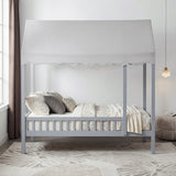 Sloane Gray Twin Canopy Platform Bed from Homelegance - Luna Furniture