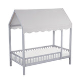 Sloane Gray Twin/Full Loft Bunk Bed with Chest and Hidden Desk from Homelegance - Luna Furniture