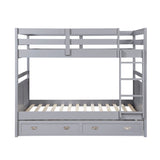 Sloane Gray Twin Canopy Platform Bed from Homelegance - Luna Furniture