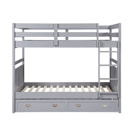 Sloane Gray Twin Canopy Platform Bed from Homelegance - Luna Furniture