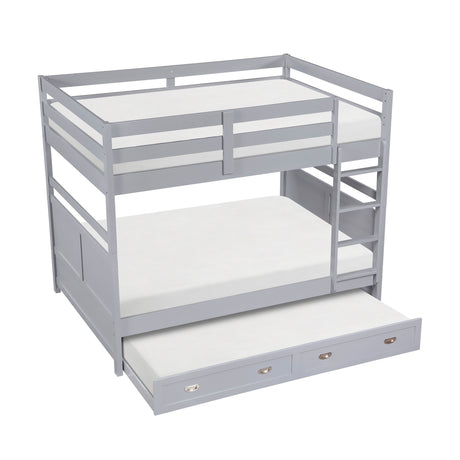 Sloane Gray Twin Canopy Platform Bed from Homelegance - Luna Furniture