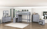 Sloane Gray 5-Piece Pack Children Table and Chairs Set from Homelegance - Luna Furniture