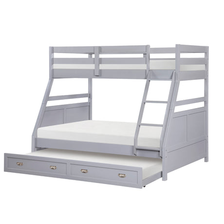 Sloane White Twin/Twin Bunk Bed from Homelegance - Luna Furniture