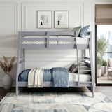 Sloane Gray Twin/Full Bunk Bed from Homelegance - Luna Furniture