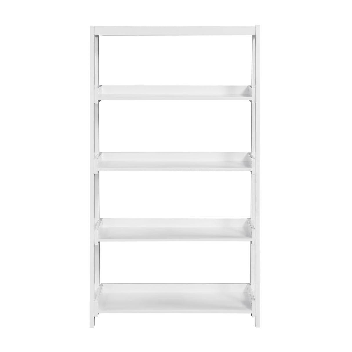Sloane White Bookcase, 4 Fixed Shelves from Homelegance - Luna Furniture