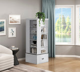 Sloane White Swivel Bookcase from Homelegance - Luna Furniture