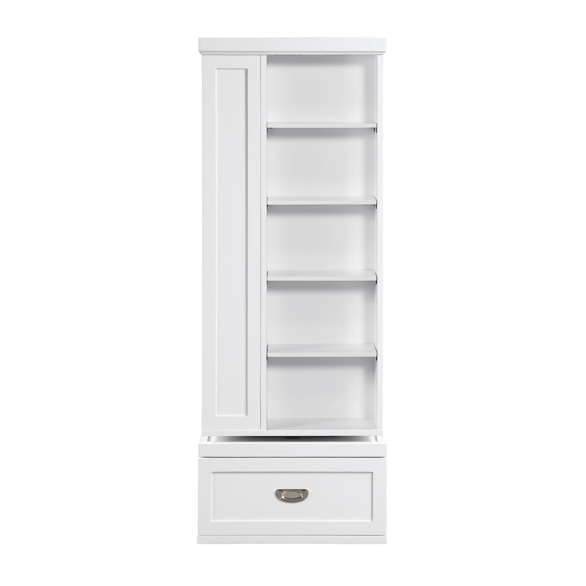 Sloane White Swivel Bookcase from Homelegance - Luna Furniture